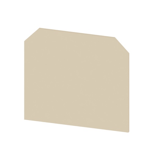 [E3TVY] Terminal Block End Plate 58mm x 1.5mm Beige - 0303660000