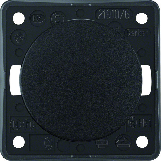 [E3TX4] Berker Integro 16 AX Omschakeling Schakelaar Zwart Glans - 936562510