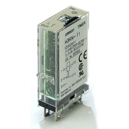 [E3U2Z] Omron H3RN Multifunction Timer Relay 24VDC 3A - H3RN1002M