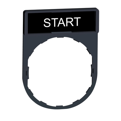 [E3U5J] Harmony XB4 XB5 Start Label Holder 30x40mm - ZBY2303