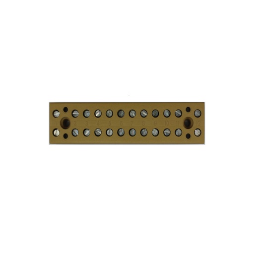 [E3U8P] 12-Poorts Aansluitstrip 4mm² 400V Schroefaansluiting - 0625320000