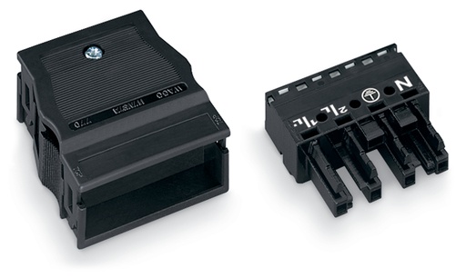 [E3UBJ] Wago Winsta Midi 4-Pool Vrouwelijke Connector Met Trekontlasting - 770-104