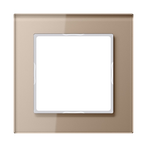 [E3UBG] Jung Glas Afdekking Frame Enkel Champagne - AC581GLCH
