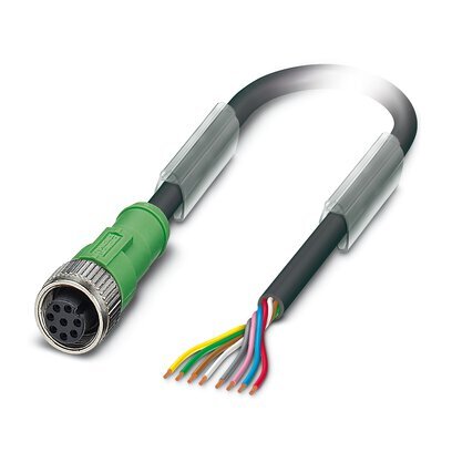 [E3UDX] 8-Pin M12 Sensor Cable 10M With Straight Socket - 1520372