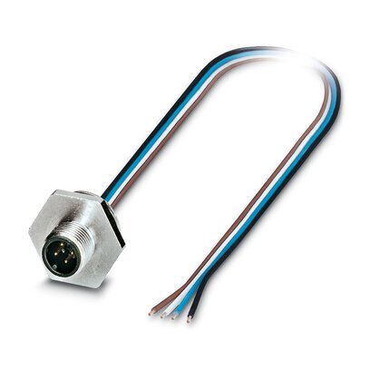 [E3UCH] M12 4 Broches Connecteur De Capteur Monté À L'Avant Câble 0.5M - 1408415
