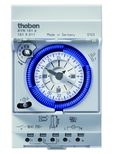 [E3UCV] Theben Syn 161D Analog Din Schienen Zeitschalter - 1610011