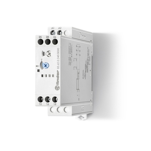 [E3UF7] Industriële Timer Relais 2CO 8A 24-240V AC/DC - 83.62.0.240.0000