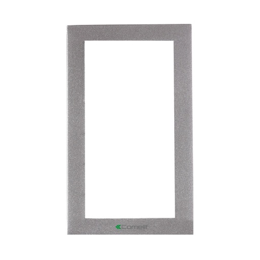 [E3UEN] Comelit Ikall 2-Modul Silbernes Aluminiumrahmen - 3311/2S