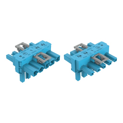 [E3UHR] WAGO 5-Pole T-Distribution Connector With Locking Clip - 770-620