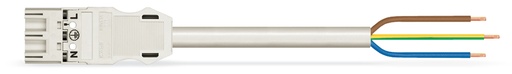 [E3UJ4] Wago Winsta Cable Preensamblado De 3 Polos 6M Blanco - 771-9993/206-602