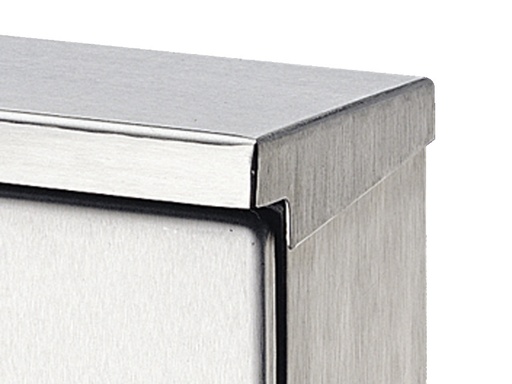 [E3UJ6] Rittal SZ Stainless Steel Wall Cabinet Canopy 760x300 - 2474000