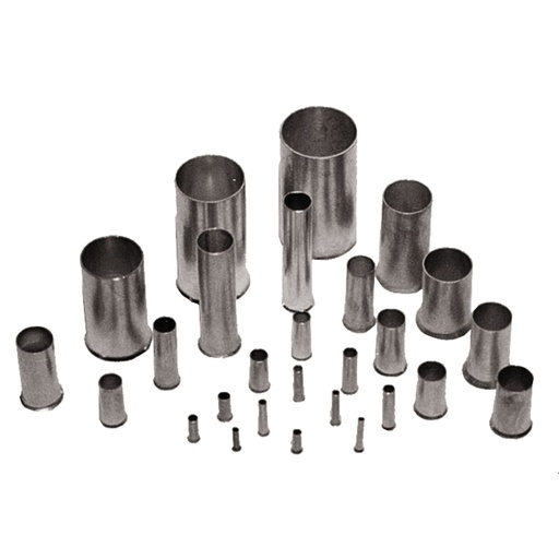 [E3UMA] Uninsulated Wire End Ferrule 50mm² Electrogalvanized Copper - 9004210000 [100 Pieces]
