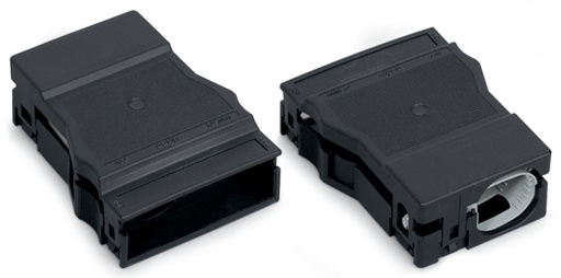 [E3UPV] WAGO 5-Pole Strain Relief Housing For Single Cable Black - 770-505/021-000