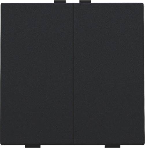 [E3UPW] Niko Home Control Bouton Poussoir Double Noir Revêtu - 161-51002