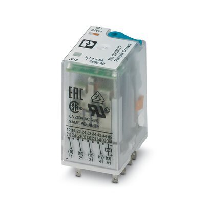 [E3URV] Phoenix Contact 4-Pole Industrial Power Relay 24V DC - 2903677