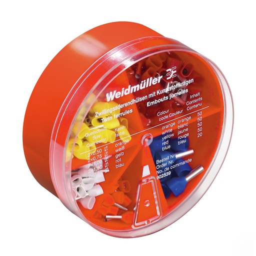 [E3URY] Kit De Surtido De Ferrules De Alambre 0.5-2.5mm Conjunto De Terminales Gemelos - 9025390000