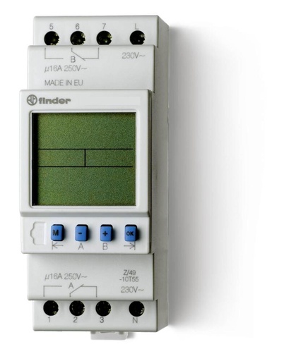 [E3UTQ] Digitaler Wöchentlicher Timer Schalter 2CO 16A 24V UC - 12.22.0.024.0000