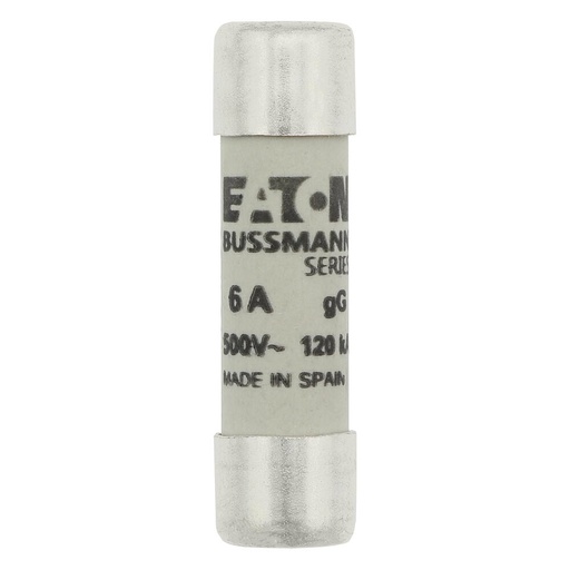 [E3UVJ] Laagspanning Cilindrische Zekering 6A 500V AC IEC 10x38mm - C10G6