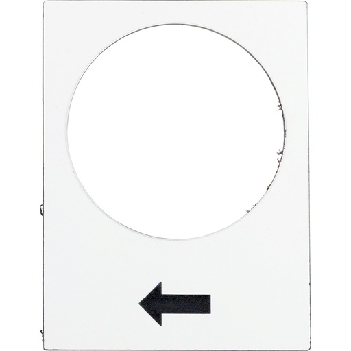 [E3UTS] Harmony XB4 Soporte De Leyenda Blanco 30x40mm Flecha Hacia Arriba - ZB2BY4901