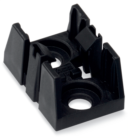 [E3UWE] Wago 890-1622 2-Pole Distribution Mounting Plate Black - 890-1622