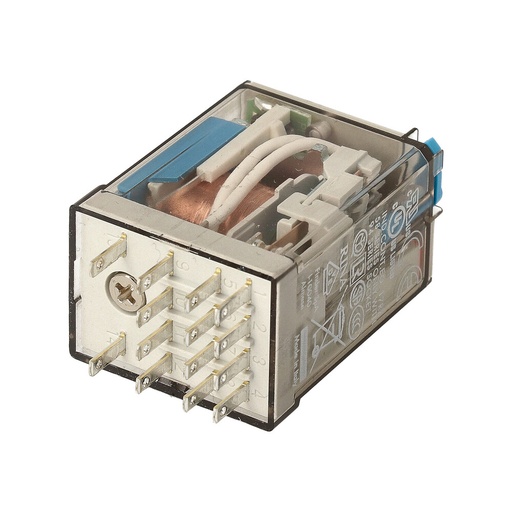 [E3UVT] Finder 4CO Industrie Relais 7A 24VDC Mit Test LED - 55.34.9.024.0094