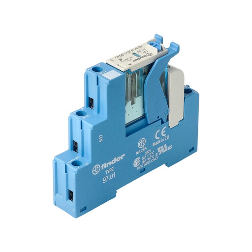 [E3V4V] Finder 16A Interface Relaismodule 12V DC Met LED - 4C.01.9.012.0050