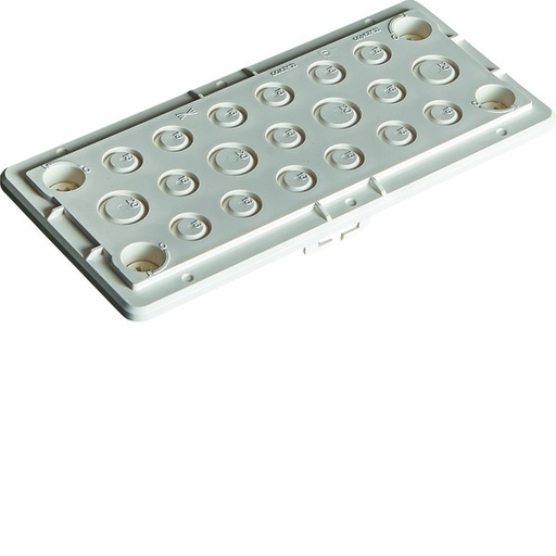 [E3V7T] Hager FZ466N IP44 Universelle Kabel-Einführplatte - FZ466N