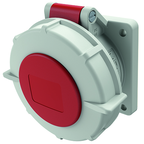 [E3V92] Mennekes CEE 16A 5-Pôles IP67 Prise De Montage En Panneau 400V - 228A
