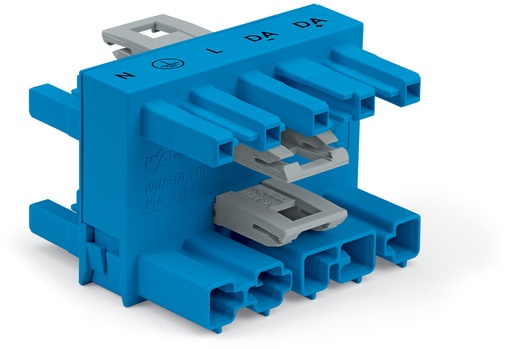 [E3VFY] Wago 770-618 5-Poliger Verbindungsstecker 3-Wege Blau - 770-618