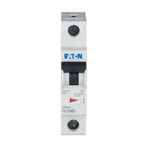 [E3VJA] Eaton Faz 40A Disjoncteur Monopolaire C-Courbe 15kA - 278565