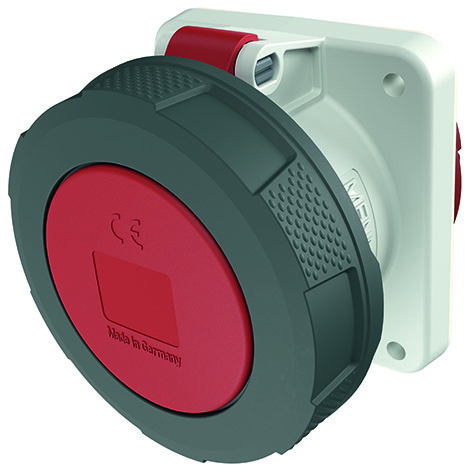 [E3VMW] Mennekes CEE 63A 5P IP67 400V Toma De Montaje En Panel - 1128A