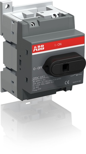 [E3VPR] ABB OTDC32F2 CC Interrupteur Déconnecteur 32A 660V 2P - 1SCA121456R1001