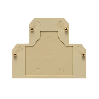 [E3VQY] Weidmuller DK4 Aansluitblok Eindplaat Beige - 0359260000