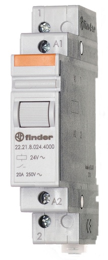 [E3VS3] Finder Industrial Relay 20A 24VDC Single Contact - 22.21.9.024.4000