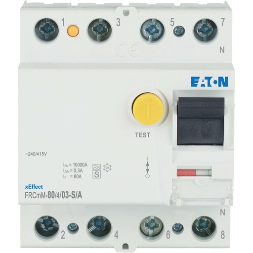 [E3VR7] Eaton FRCMM 80A 4P Interruptor RCCB Digital - 170450