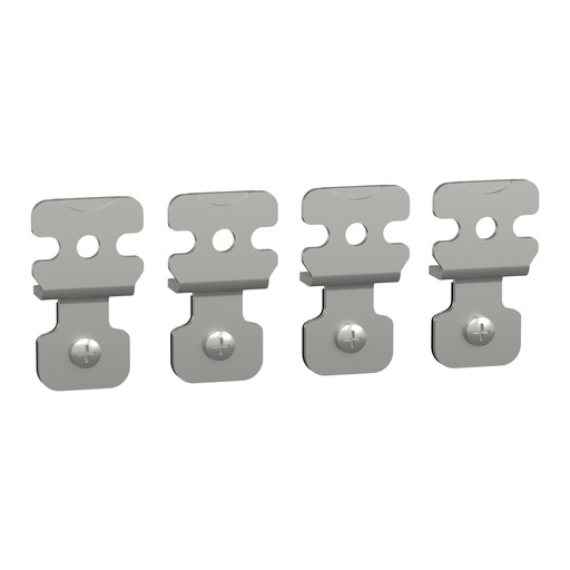 [E3VS8] Schneider Electric Steel Wall Mounting Bracket Set - NSYAEFPFSC [4 Pieces]