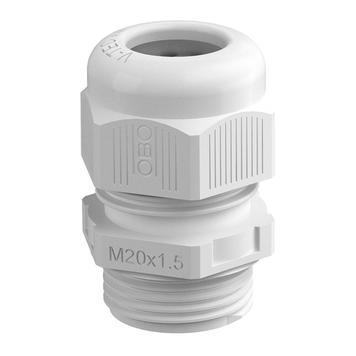 [E3VTK] Conector De Cable M25 Resistente A UV IP68 Poliamida Gris Claro - 2022903