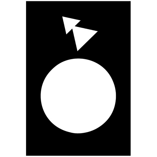 [E3VUE] Placa Legendaria Harmony XAC Inversa Lenta-Rápida 30x40mm Negra - ZB2BY2918