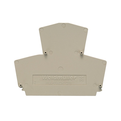[E3VUF] Weidmuller WAP WDK2.5 Plaque De Terminaison - 1059100000