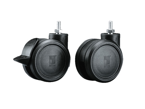 [E3VXZ] Rittal Heavy Duty Dubbele Zwenkwielen Set 120kg M12 - 7495000