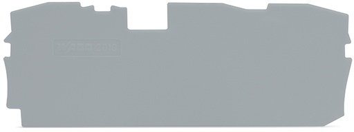 [E3VY2] WAGO TopJob-S Placa De Fin Y Separación 1mm Gris - 2010-1391