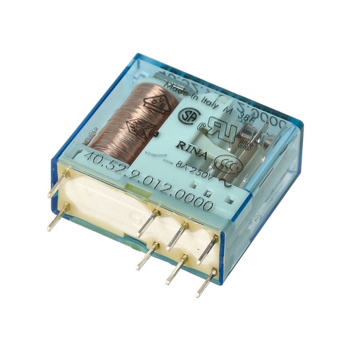 [E3VYP] Finder 40.52 Relé PCB 12VDC 2CO 8A AgNi - 40.52.9.012.0000