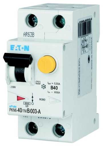 [E3VZU] Interruptor RCBO 40A 30mA Tipo B 6kA - 236756