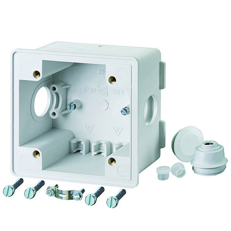 [E3W3A] Mennekes CEE 40369 Boîte De Montage En Surface 16A 32A Grise - 40369