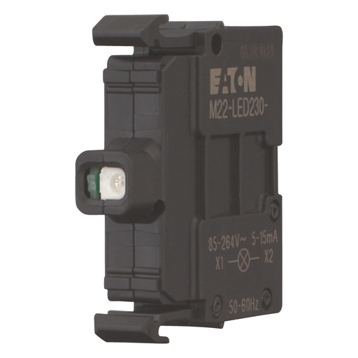 [E3W4C] Eaton M22 LED Indicateur Avant Monté Blanc 12-30V CA/CC - 216557