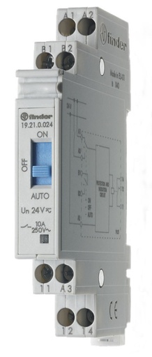 [E3W3J] Module De Relais Indiquant Le Statut Auto Off On 24V 10A - 19.21.0.024.0000