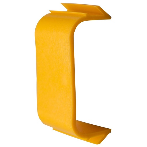 [E3W6E] PVC Clip Halter Für AC Kanal 125x75mm Gelb - 941175 [10 Stück]