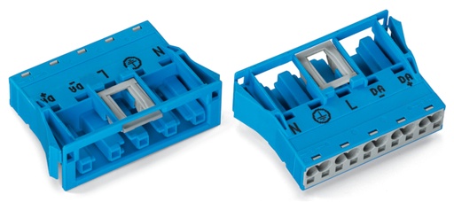 [E3W86] Wago Winsta Midi 5-Pole Snap-In Socket Blue - 770-2105