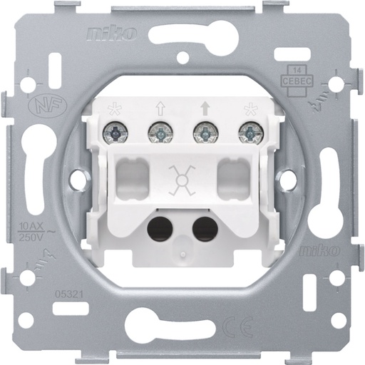 [E3W92] Niko 10A 250V Interruptor Intermedio Base Con Terminales De Tornillo - 170-71701