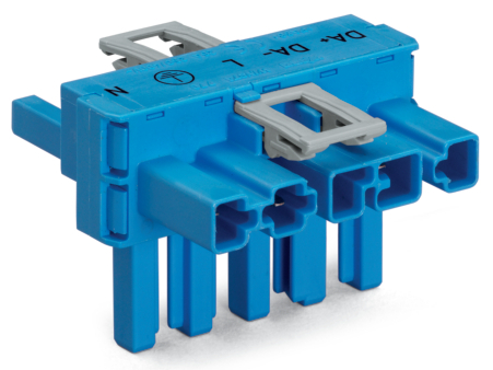 [E3W9G] Conector T De 5 Polos Azul - 770-617